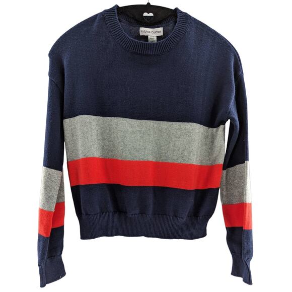 Harper Canyon Blue Colorblock Sweater Girls Size 7 - 8 - Picture 2 of 7